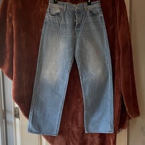 MOTHER Light Blue Straight Jeans